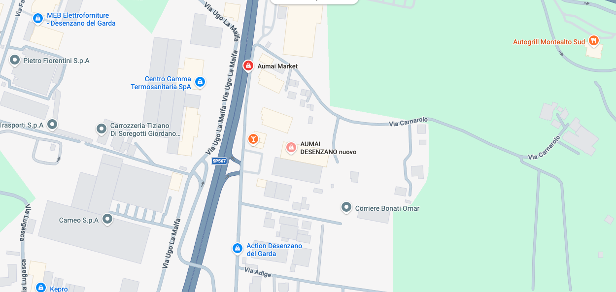 Posizione del negozio Aumai a Desenzano del Garda su Google Maps